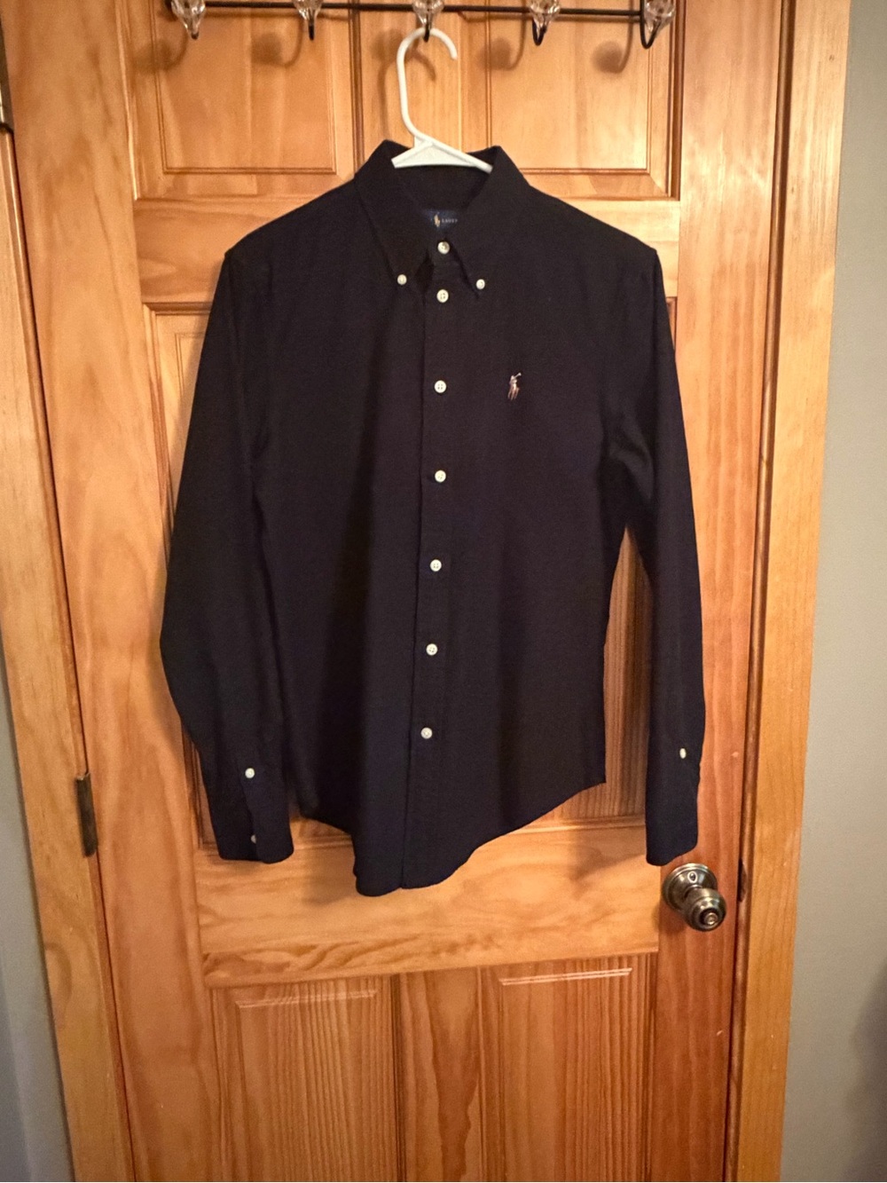 Ralph Lauren Women Black Button-Down Oxford Shirt